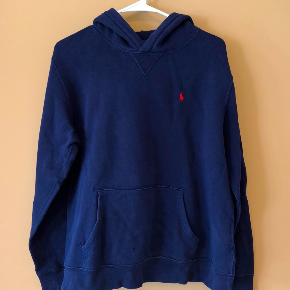 Polo Ralph Lauren Navy Blue Hoodie Size Youth XL (18-20)
